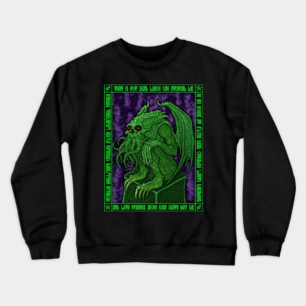 Cthulhu Icon - Azhmodai 2018 Crewneck Sweatshirt by azhmodai